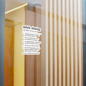 Adult Skating Vinyl Sticker - Adults Skate Too LLC