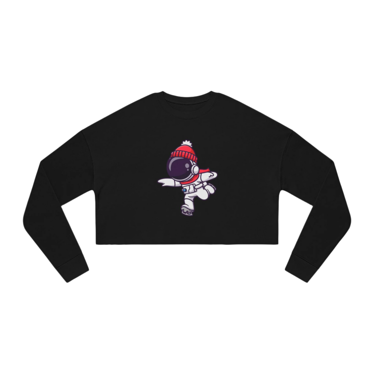 Cosmic Skater Women's Cropped Sweatshirt