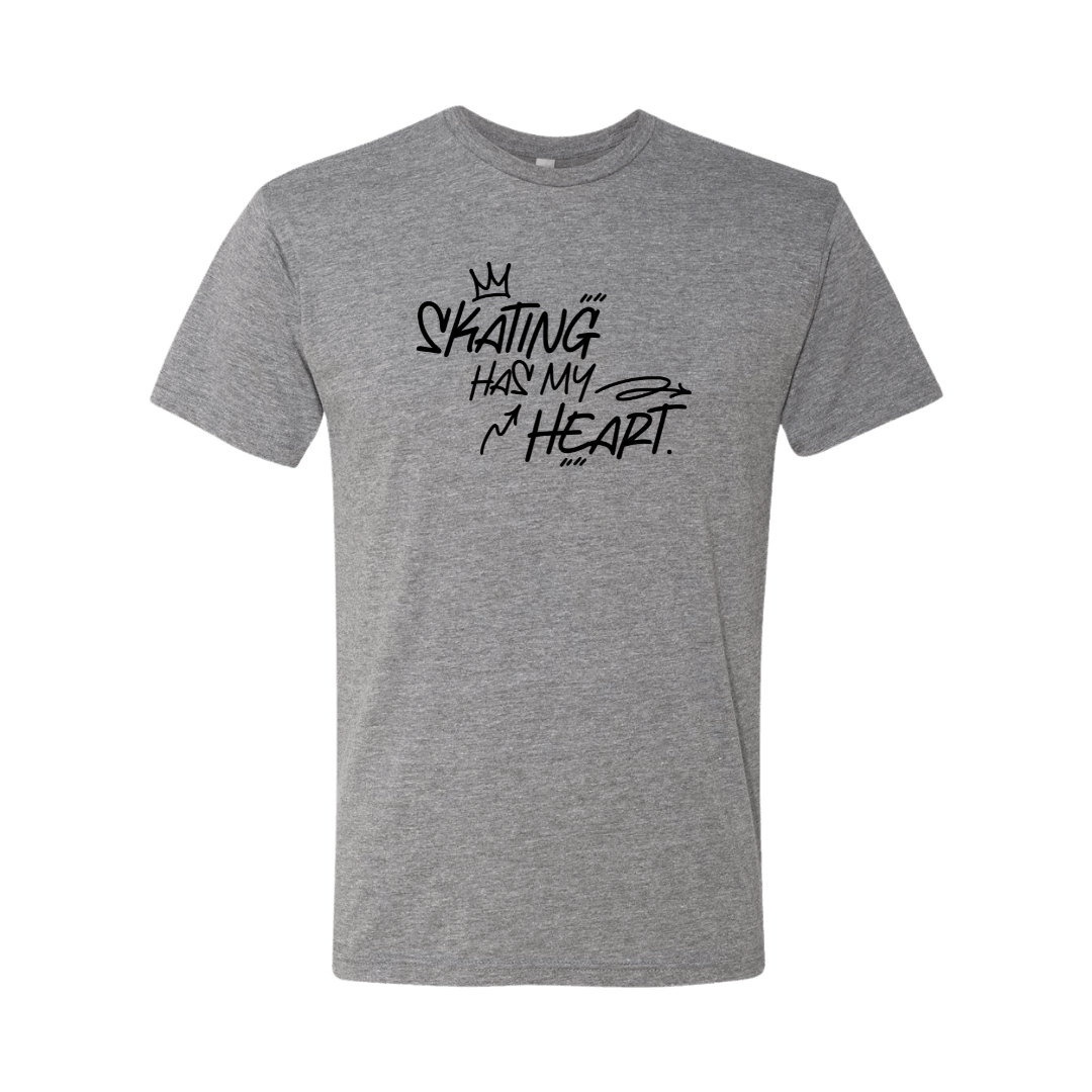 Skating Has My Heart T-Shirt - Adults Skate Too LLC