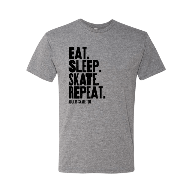 Eat Sleep Skate Repeat T-Shirt - Adults Skate Too LLC