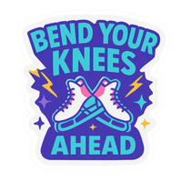 Bend Your Knees Ahead Skating Stickers - Adults Skate Too LLC