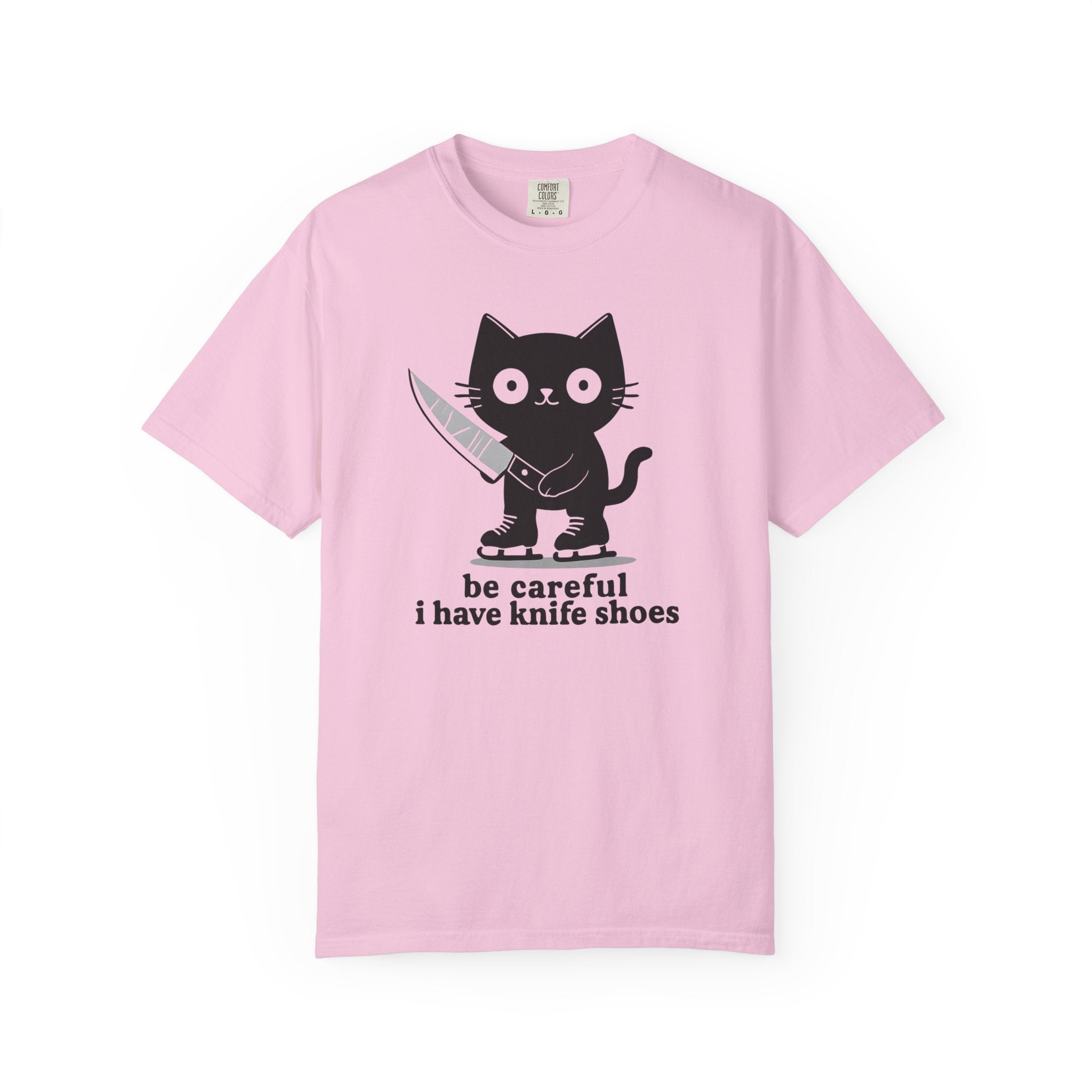 Knife Shoes Cat T-Shirt
