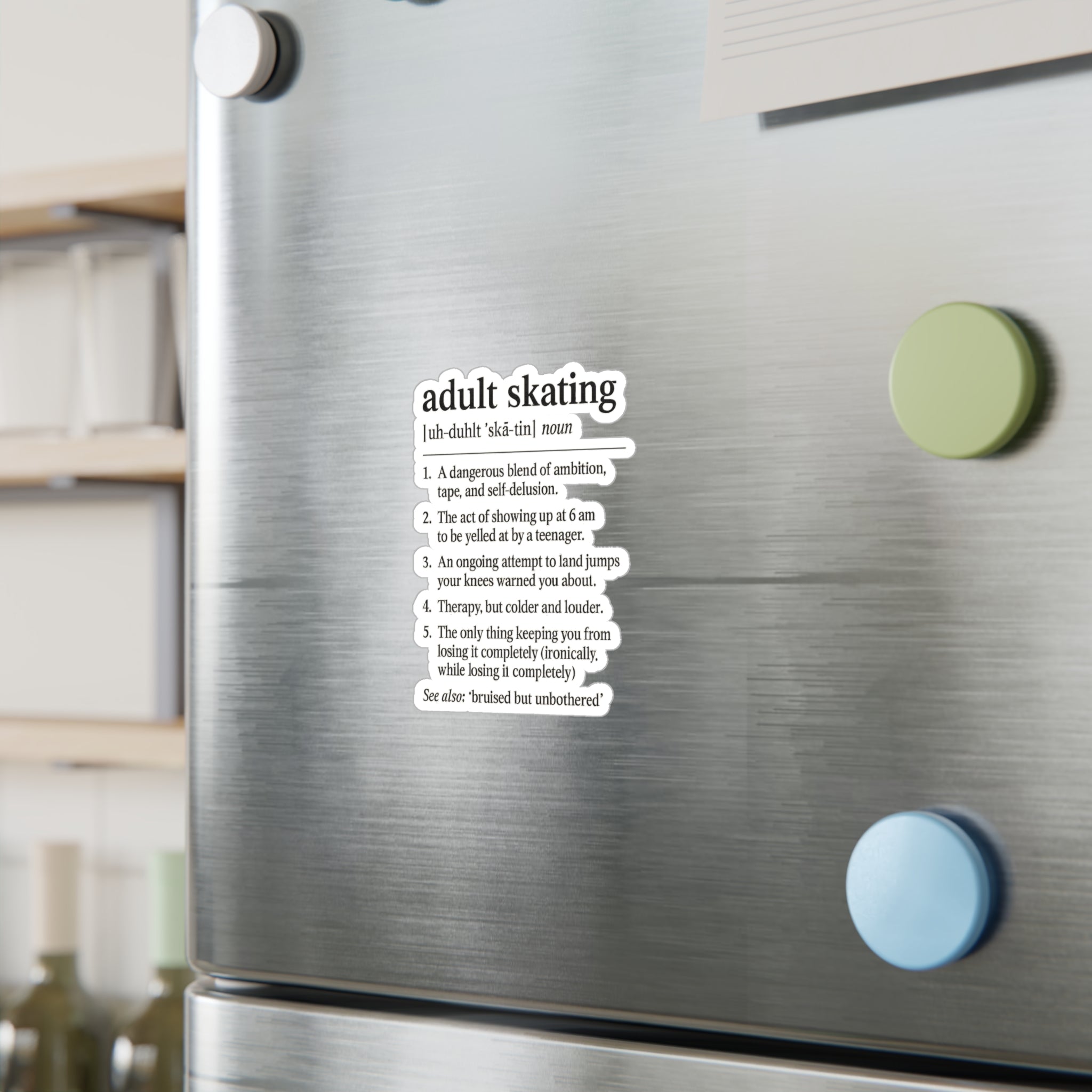 Adult Skating Vinyl Sticker - Adults Skate Too LLC
