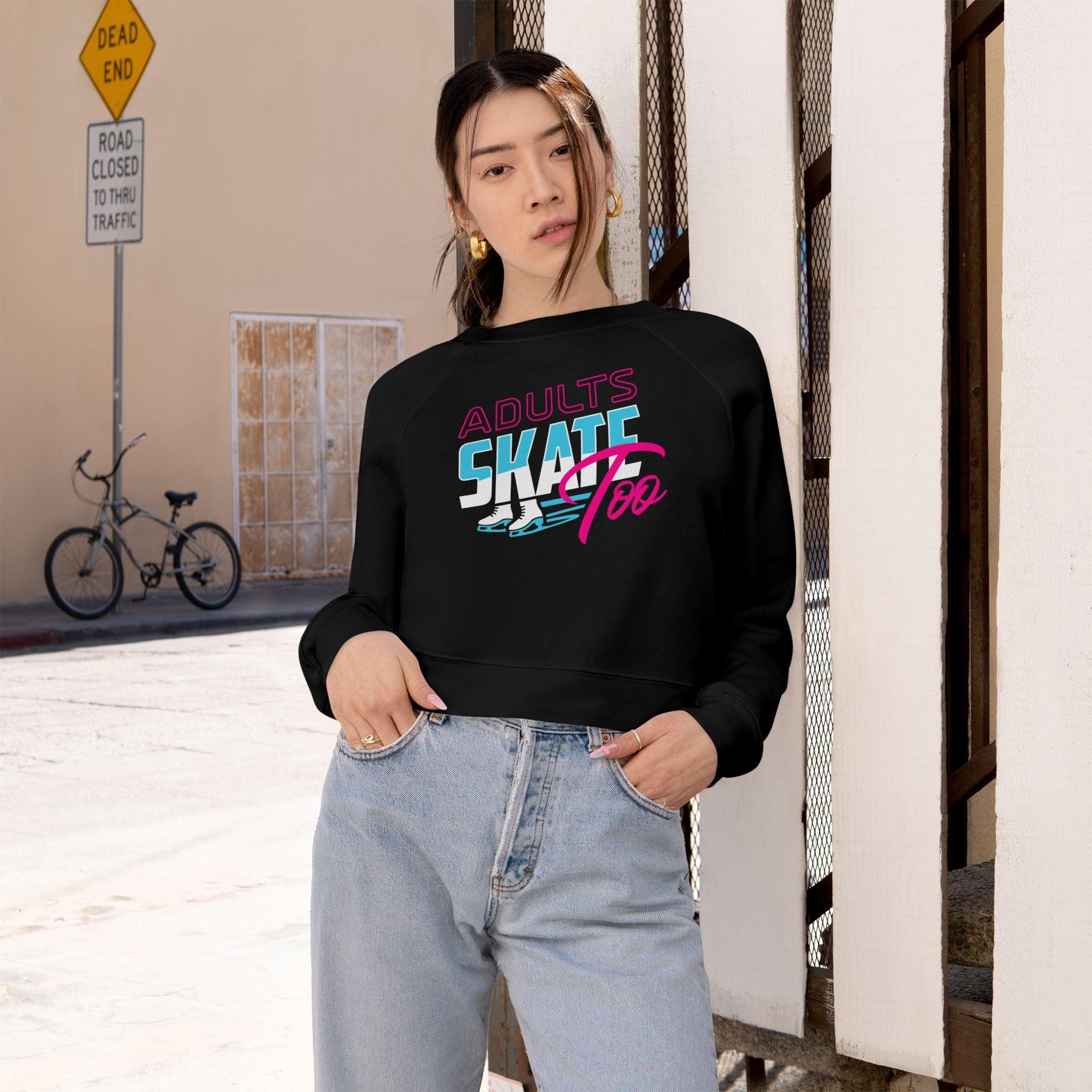 Retro Women's Cropped Fleece Pullover