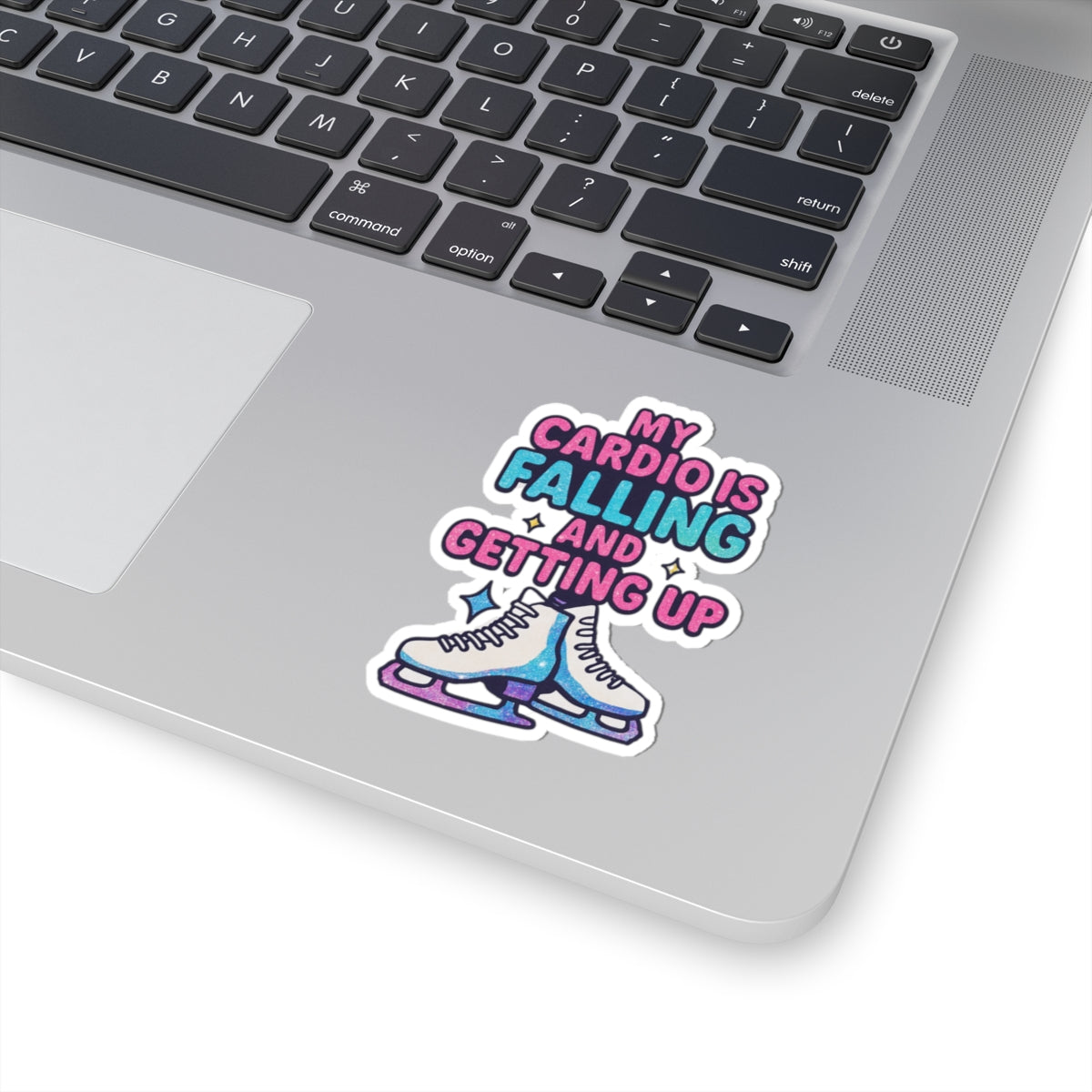 My Cardio Is Falling and Getting Up – Vinyl Sticker - Adults Skate Too LLC