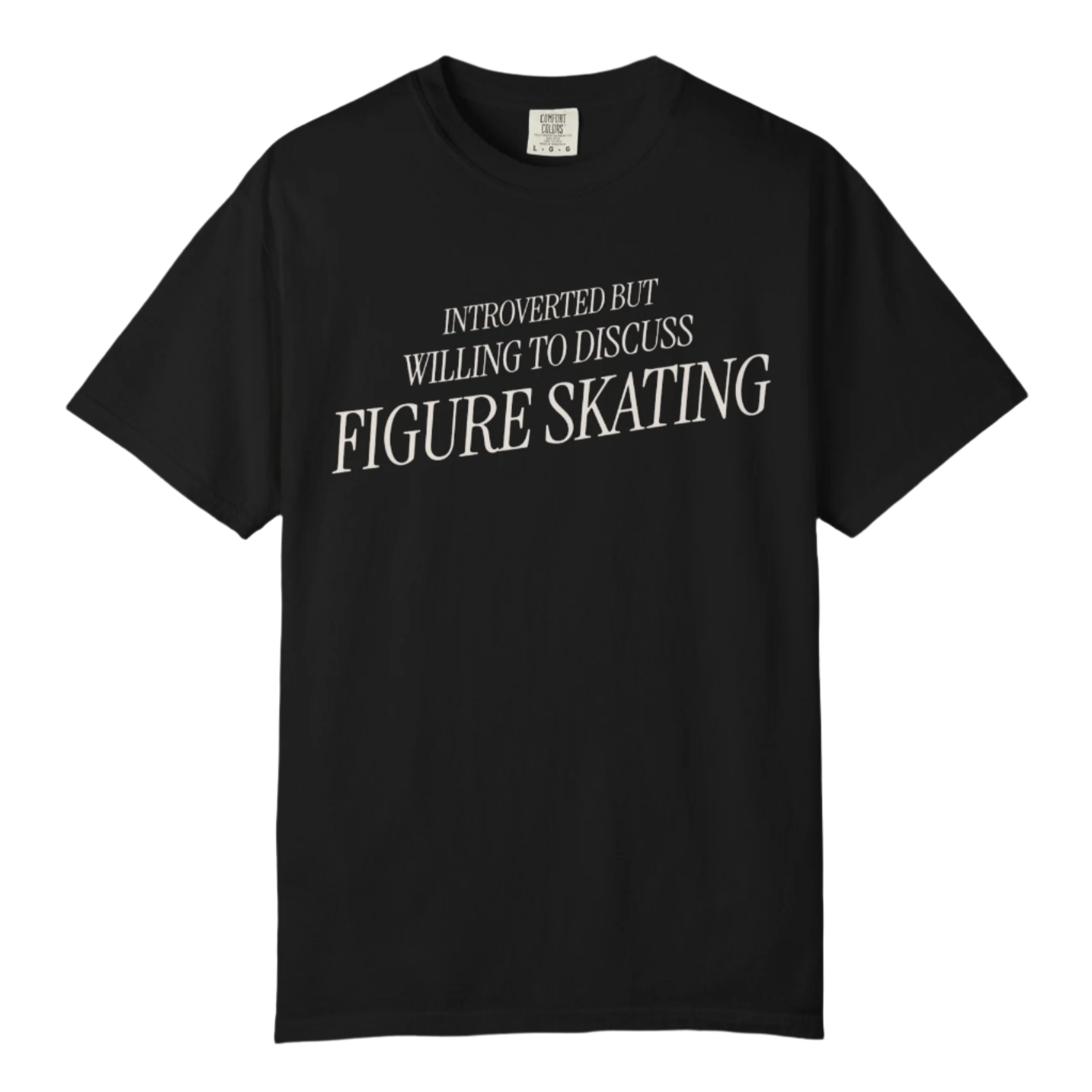 Introverted but Willing to Discuss Figure Skating T-Shirt - Adults Skate Too LLC