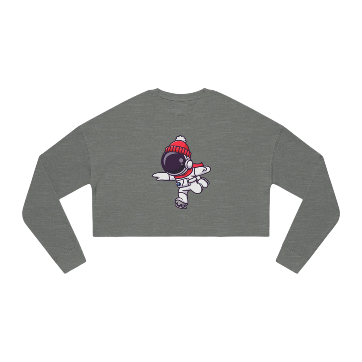 Cosmic Skater Women's Cropped Sweatshirt