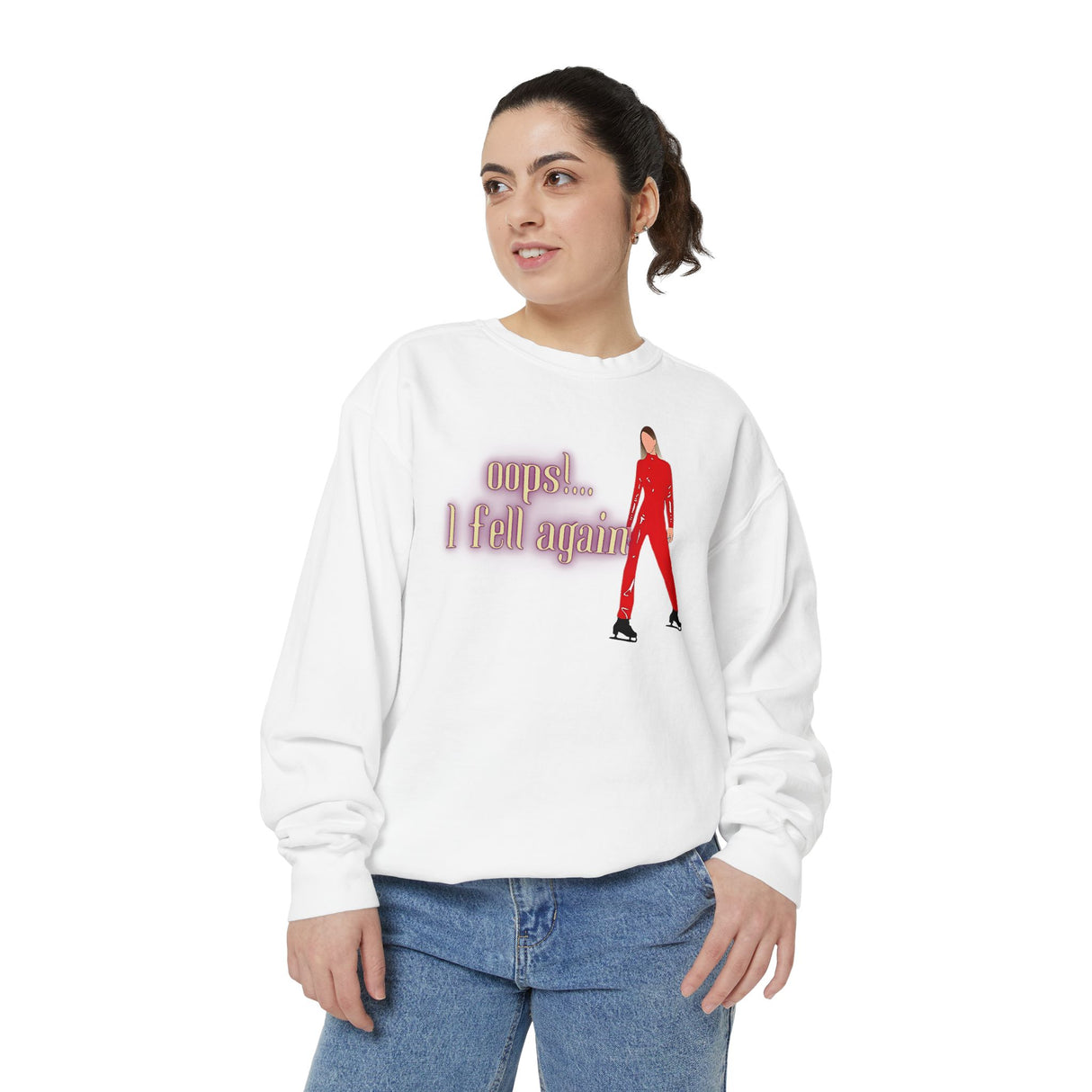 Oops!... I Fell Again Unisex Sweatshirt - Adults Skate Too LLC