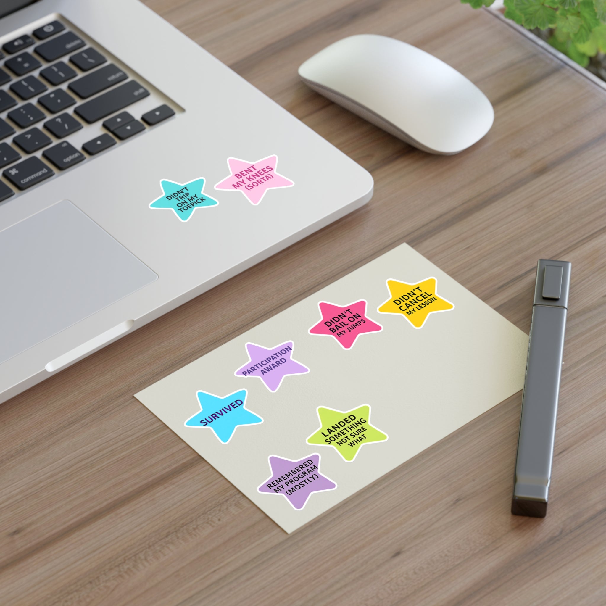 Skater Achievement Stars Vinyl Sticker Sheet