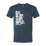 Eat Sleep Skate Repeat T-Shirt - Adults Skate Too LLC