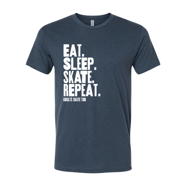 Eat Sleep Skate Repeat T-Shirt - Adults Skate Too LLC