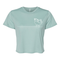 Ice Skate Heartstrings Flowy Crop