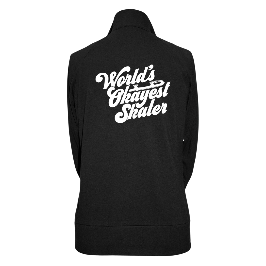 World's Okayest Skater Practice Jacket - Adults Skate Too LLC