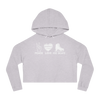 Peace Love Skate Cropped Hooded Sweatshirt - Adults Skate Too LLC