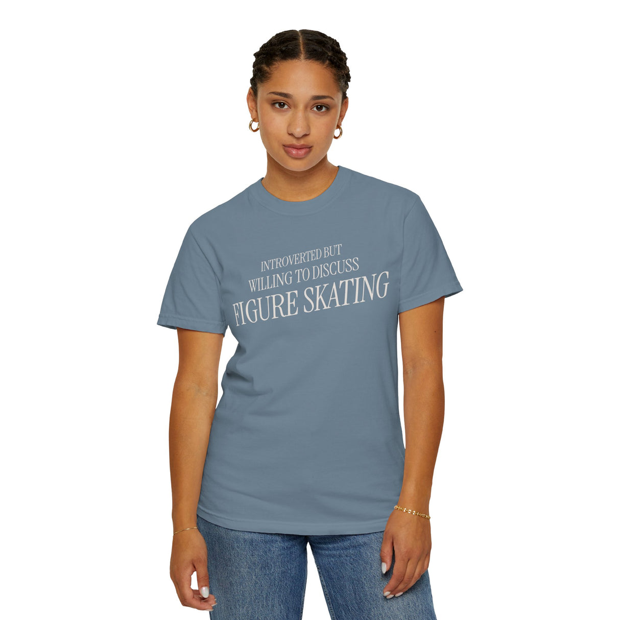 Introverted but Willing to Discuss Figure Skating T-Shirt - Adults Skate Too LLC