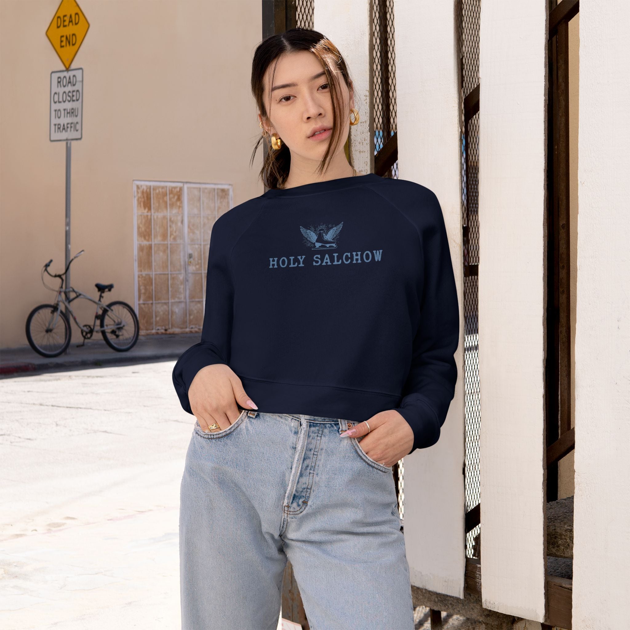 Holy Salchow Women's Cropped Fleece Pullover