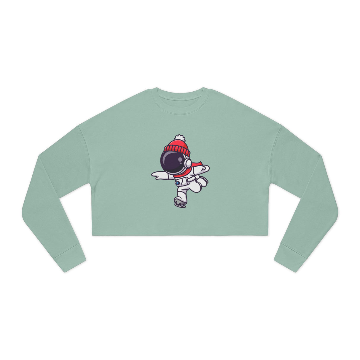 Cosmic Skater Women's Cropped Sweatshirt