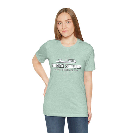 Toepick Survivor Tee - Adults Skate Too LLC