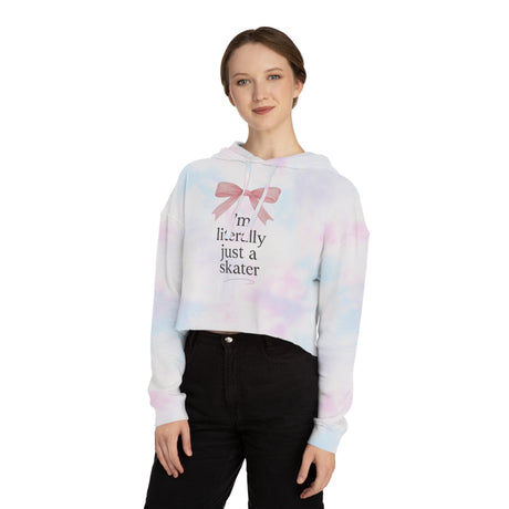 I'm Literally Just A Skater Cropped Hoodie - Adults Skate Too LLC