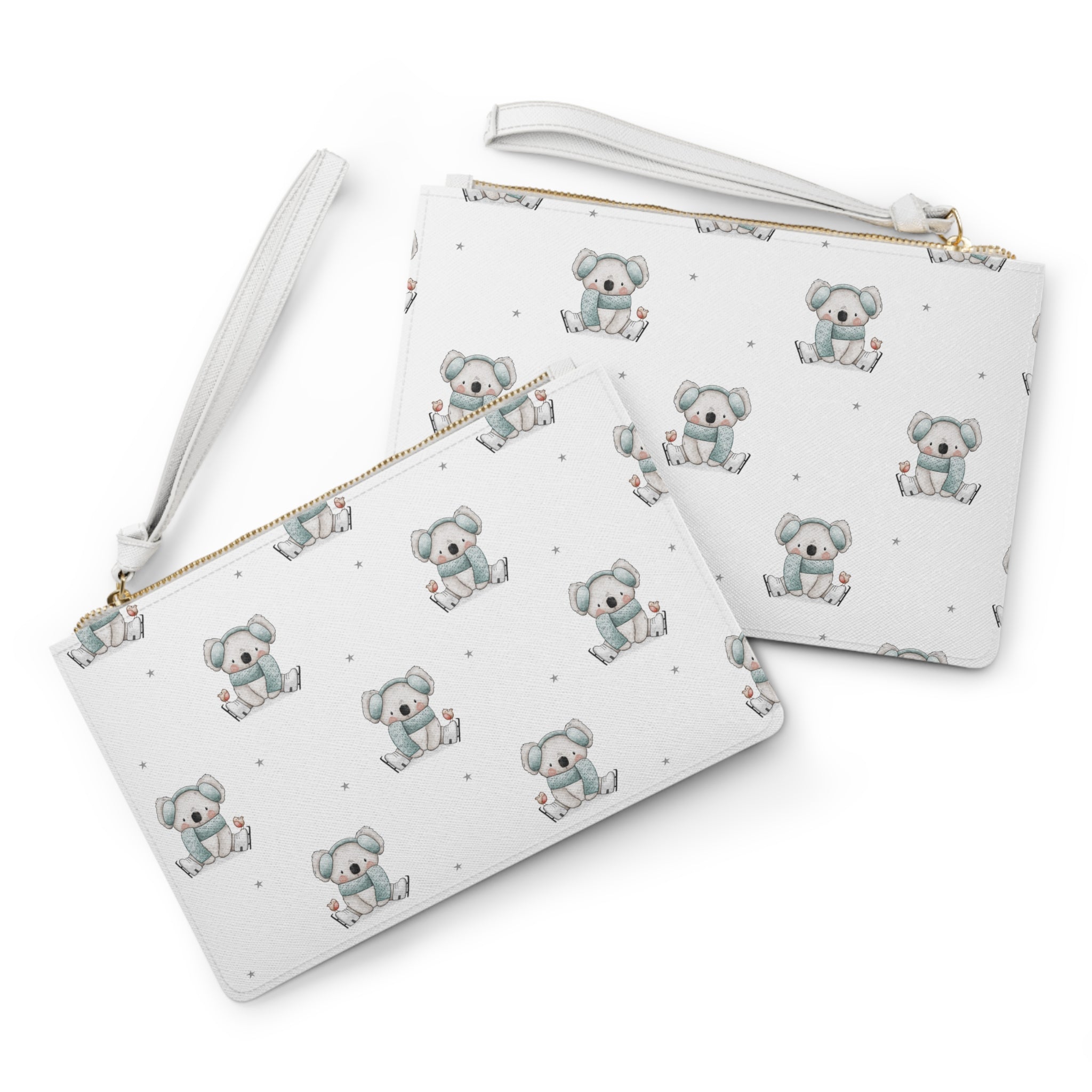 Koala On Ice Zip Clutch