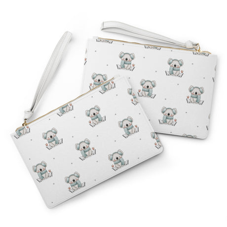 Koala On Ice Zip Clutch