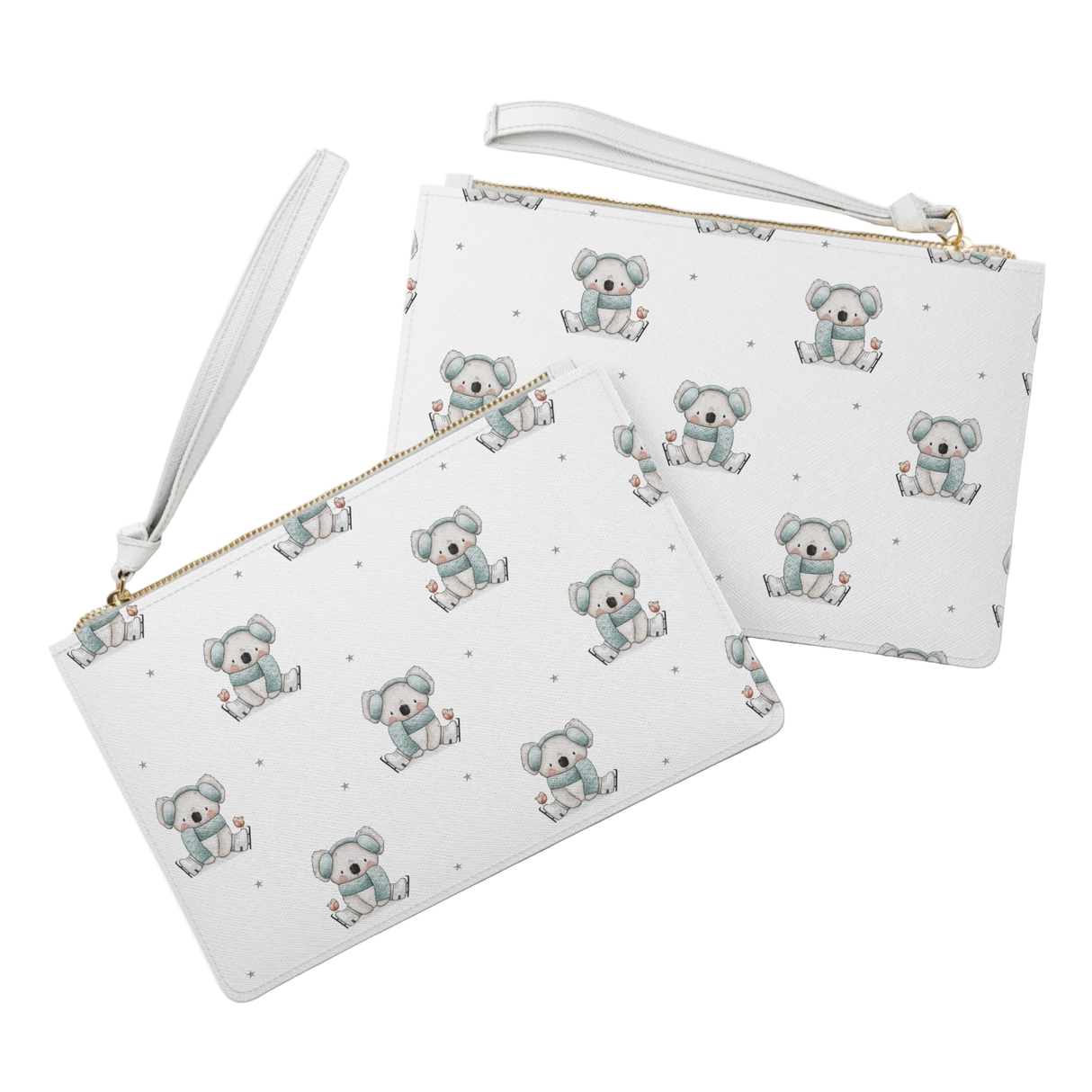 Koala On Ice Zip Clutch