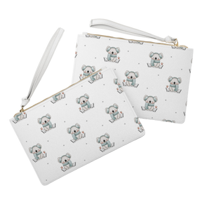 Koala On Ice Zip Clutch