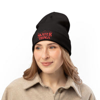 Skater Things Embroidered Beanie