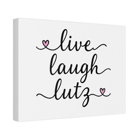 Live Laugh Lutz Canvas Wall Art 12"x 9" - Adults Skate Too LLC
