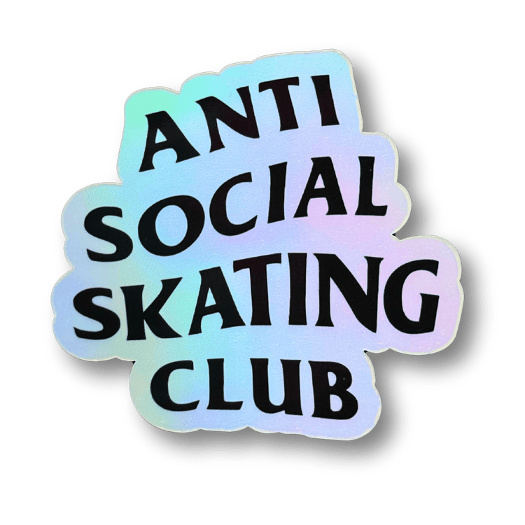 Anti Social Skating Club Holographic Sticker