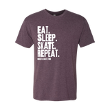 Eat Sleep Skate Repeat T-Shirt - Adults Skate Too LLC