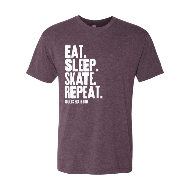 Eat Sleep Skate Repeat T-Shirt - Adults Skate Too LLC