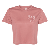 Ice Skate Heartstrings Flowy Crop - Adults Skate Too LLC