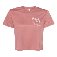 Ice Skate Heartstrings Flowy Crop