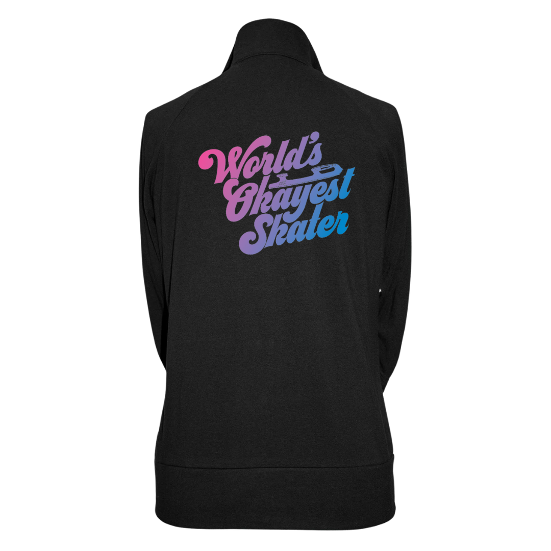 World's Okayest Skater Practice Jacket - Adults Skate Too LLC