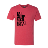 Eat Sleep Skate Repeat T-Shirt - Adults Skate Too LLC