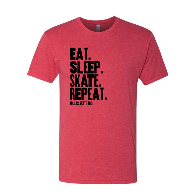 Eat Sleep Skate Repeat T-Shirt - Adults Skate Too LLC