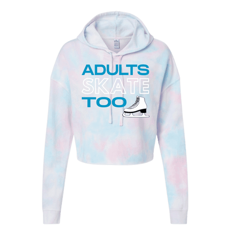 Adults Skate Too OG Cotton Candy Hooded Crop - Adults Skate Too LLC