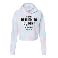 If Found Cotton Candy Hooded Crop