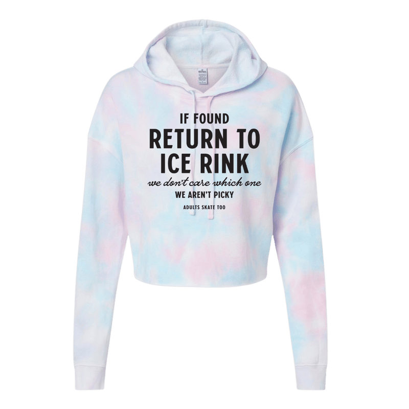 If Found Cotton Candy Hooded Crop