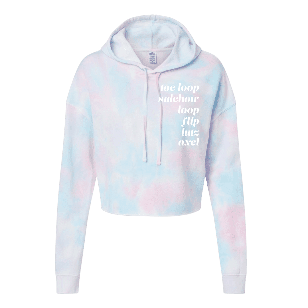 Jumps Cotton Candy Hooded Crop - Adults Skate Too LLC