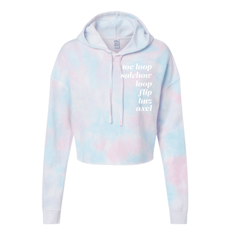 Jumps Cotton Candy Hooded Crop - Adults Skate Too LLC