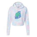 Skating Sloth Cotton Candy Hooded Crop - Adults Skate Too LLC