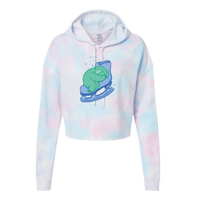 Skating Sloth Cotton Candy Hooded Crop