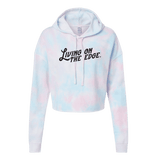 Living On The Edge Cotton Candy Hooded Crop - Adults Skate Too LLC