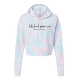 Let's Kick Some Ice Cotton Candy Hooded Crop - Adults Skate Too LLC