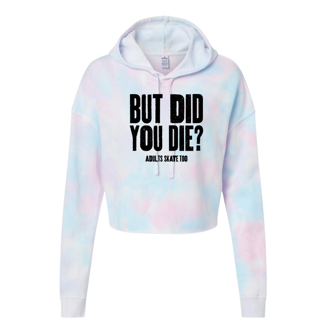 But Did You Die Cotton Candy Hooded Crop