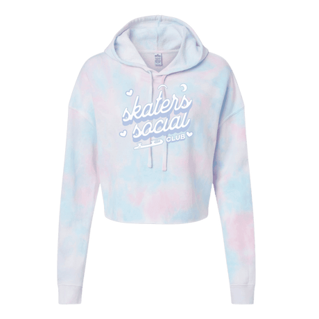 Skater's Social Cotton Candy Hooded Crop - Adults Skate Too LLC