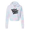 World's Okayest Skater Cotton Candy Hooded Crop