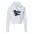 World's Okayest Skater Cotton Candy Hooded Crop - Adults Skate Too LLC